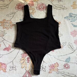 a new day Women's Black Bodysuit